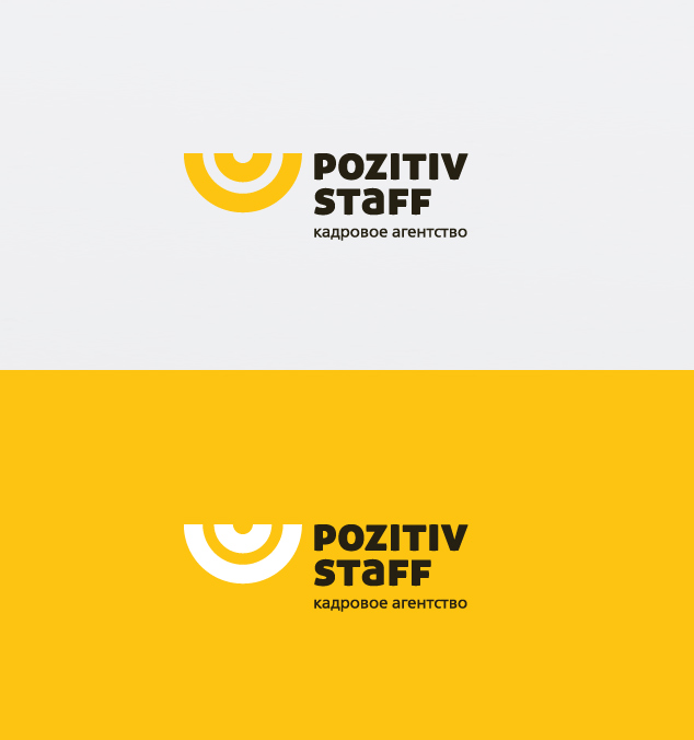 Разработка логотипа и фирменного стиля московского кадрового агентства "Pozitiv Staff"
